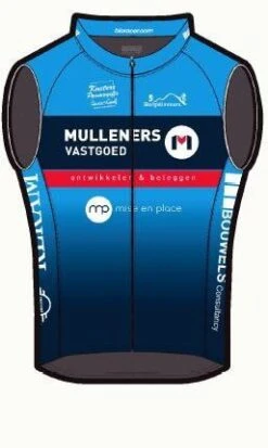 Bioracer Team Bergklimmers Windblock Wielervest Mouwloos